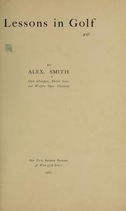 Cover of Lessons in golf