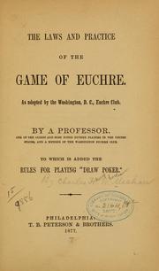 Cover of: The laws and practice of the game of euchre by Charles H. W. Meehan