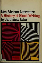 Cover of: Neo-African literature: a history of black writing.
