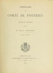 Cover of: Cartulaire du comté de Ponthieu by Ponthieu (France)