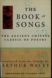 Cover of: The book of songs