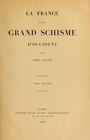 Cover of: La France et le grand schisme d'Occident by Noël Valois