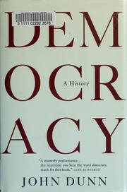 Cover of: Democracy: a history
