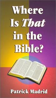 Cover of: Where is that in the Bible?