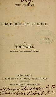 Cover of: The child's first history of Rome