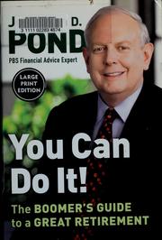 Cover of: You Can Do It! LP by Jonathan D. Pond