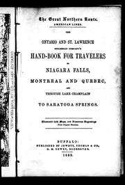 The Ontario and St. Lawrence Steamboat Company's hand-book for travellers to Niagara Falls, Montreal and Quebec, and through Lake Champlain to Saratoga Springs