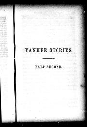 Cover of: Yankee stories: part second