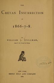 Cover of: The Cretan insurrection of 1866-7-8.