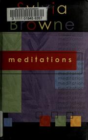 Cover of: Meditations by Sylvia Browne