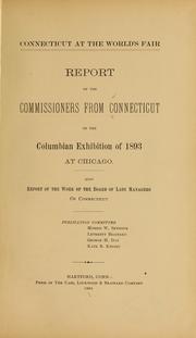 Cover of: Connecticut at the World's fair. by Connecticut. Board of World's Fair Managers.