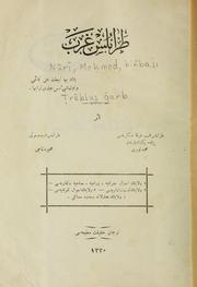 Ṭrāblus ġarb by Nūrī, Meḥmed, biñbaşi
