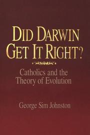 Cover of: Did Darwin get it right?: Catholics and the theory of evolution