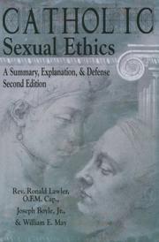 Cover of: Catholic Sexual Ethics by Ronald David Lawler