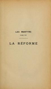 Cover of: Les martyrs by Henri Leclercq, Henri Leclercq