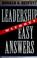 Cover of: Leadership without easy answers