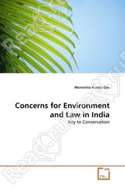 Cover of: Concerns for Environment and Law in India: Key to Conservation