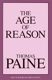 Cover of: The Age of Reason (Great Books in Philosophy)
