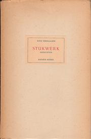 Cover of: Stukwerk: gedichten