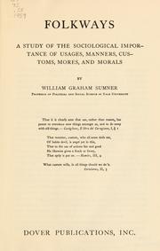 Cover of: Folkways by William Graham Sumner