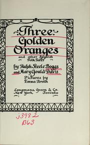Cover of: Three golden oranges and other Spanish folk tales