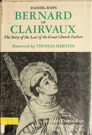 Cover of: Bernard of Clairvaux.