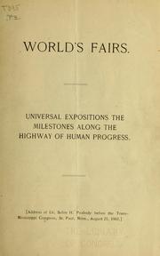 Cover of: World's fairs