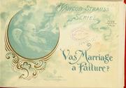 Cover of: Vas marriage a failure?