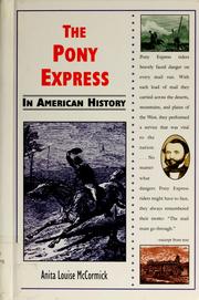 Cover of: The Pony Express in American History (In American History)