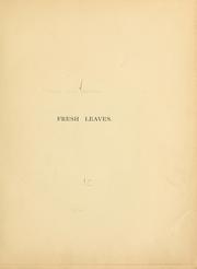 Cover of: Fresh leaves: [poems]