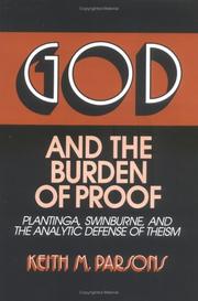 Cover of: God and the Burden of Proof by Keith M. Parsons