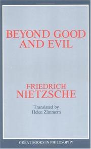 Cover of: Beyond Good and Evil (Great Books in Philosophy) by Friedrich Nietzsche