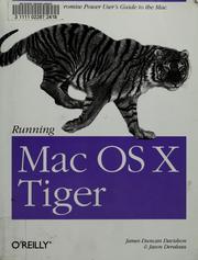 Cover of: Running Mac OS X Tiger