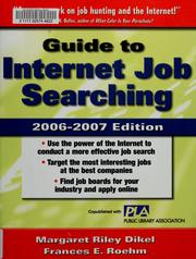 Cover of: Guide to internet job searching: 2006-2007 edition