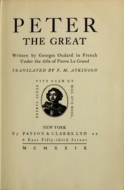 Cover of: The life of Peter the Great by John Barrow