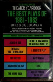 Cover of: The best plays of 1981-1982