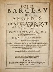 Cover of: Iohn Barclay his Argenis