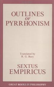 Outlines of Pyrrhonism by R. G. Bury