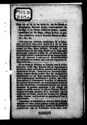 Cover of: Notes sur la vie et les écrits de feu Sa Grandeur Monseigneur Edmond Burke, vicaire-général de feu Mgr. J.O. Plessis, évêque de Québec, vicaire-apostolique du St. Siége [sic], évêque de Sion, in partibus infidelium, et de la Nouvelle-Ecosse en office, etc., etc., etc by Burke, Edmund, Burke, Edmund