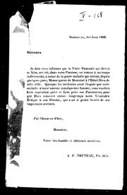 [Lettre] by A. F. Truteau