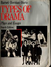Cover of: Types of drama: plays and essays