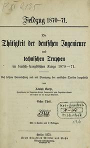 Cover of: Feldzug 1870-71 by Adolph Goetze