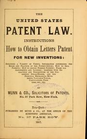 Cover of: The United States patent law