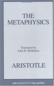 Cover of: The metaphysics by Aristotle