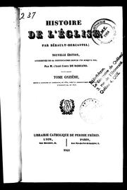 Cover of: Histoire de l'église