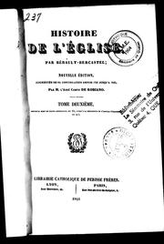 Cover of: Histoire de l'église