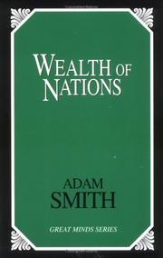 Cover of: Wealth of nations by Adam Smith