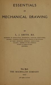 Cover of: Essentials of mechanical drawing