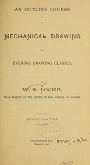 Cover of: An outline course in mechanical drawing for evening classes