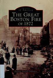 Cover of: The Great Boston Fire of 1872